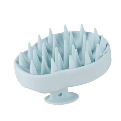 High Quality Customized All-silicone Brush Scalp Massager Eco-friendly Silicone Shampoo Brush Long Spikes Hair Brush