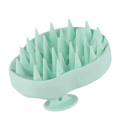 OEM/ODM All-silicone Massager Scalp Brush Durable Silicone Shampoo Brush Gourd Hair Brush for Custom Logo and Color