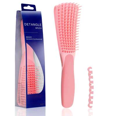 Wholesale custom logo products eight rows detangling massage detangle hair brush